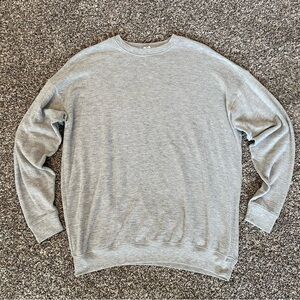 alo Gray Lightweight Pullover Sweater